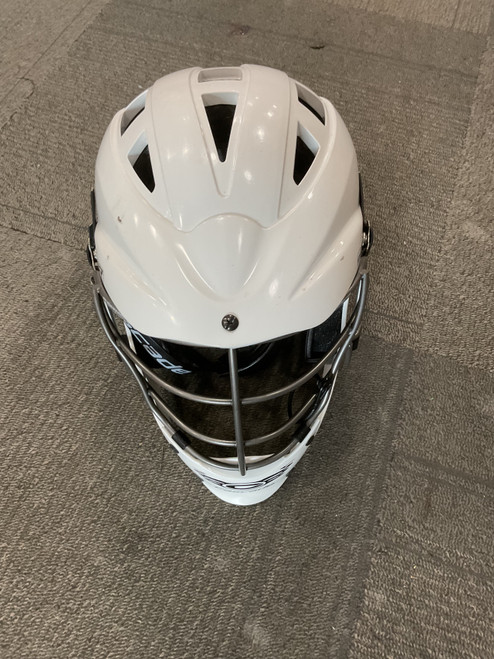 Vist Large View of Product Image Which is Used Cascade CS-R Lacrosse Helmet White SM