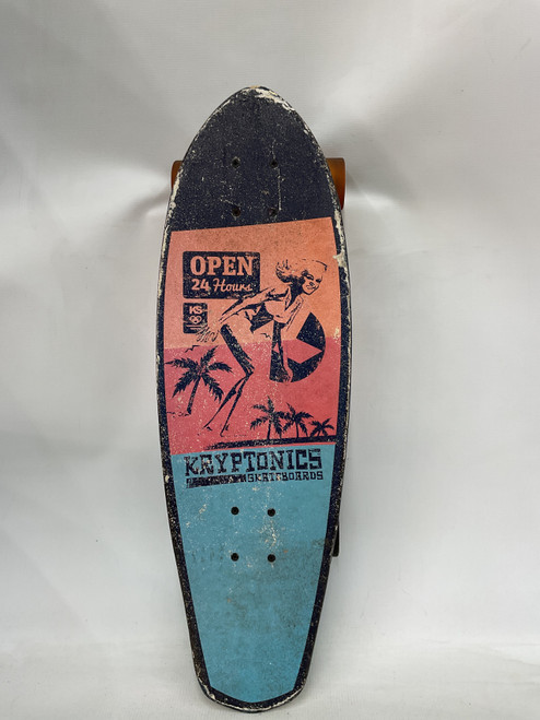 Vist Large View of Product Image Which is Used Kryptonics SKATE BOARD Complete Skateboard Black 7 1/2"