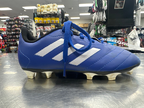Vist Large View of Product Image Which is Used Adidas Soccer Cleats Royal Blue Junior 01
