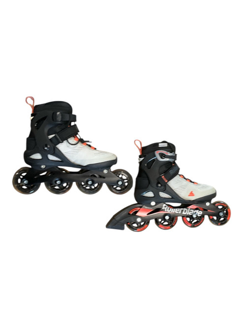 Vist Large View of Product Image Which is Used Rollerblade MACROBLADE 80 Senior Rec Fitness Skates White Senior 7