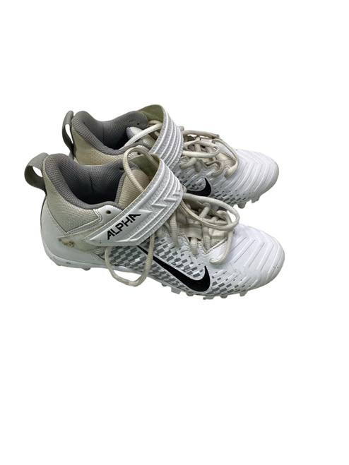 Vist Large View of Product Image Which is Used Nike ALPHA MENACE VARSITY 2 Jr FB Cleats White Junior 04