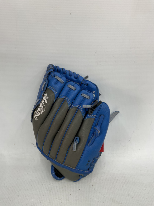Vist Large View of Product Image Which is Used Rawlings SAVAGE S10GRY BB/SB Glove LH Throw Royal Blue 10"