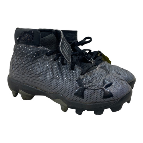 Vist Large View of Product Image Which is Used Under Armour BRYCE HARPER 34 CLEATS BB/SB Cleats Black Junior 01