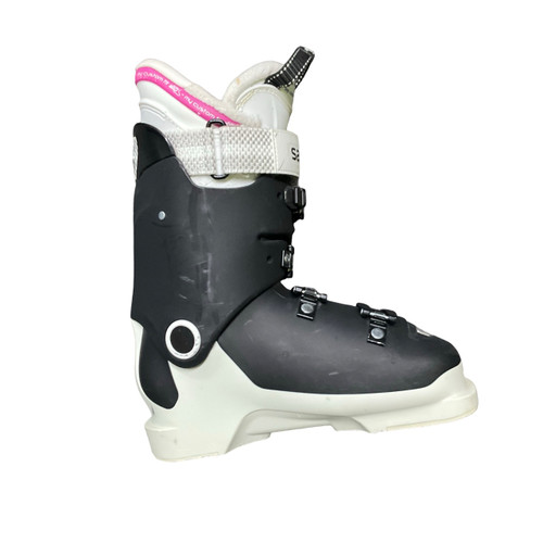 Vist Large View of Product Image Which is Used Salomon XMAX 110W Womens DH Ski Boot Black 245 MP - M06.5 - W07.5