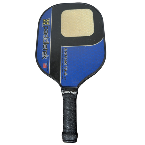 Vist Large View of Product Image Which is Used PADDLETEK BANTAM TS-5 Pickleball Paddle Navy Blue