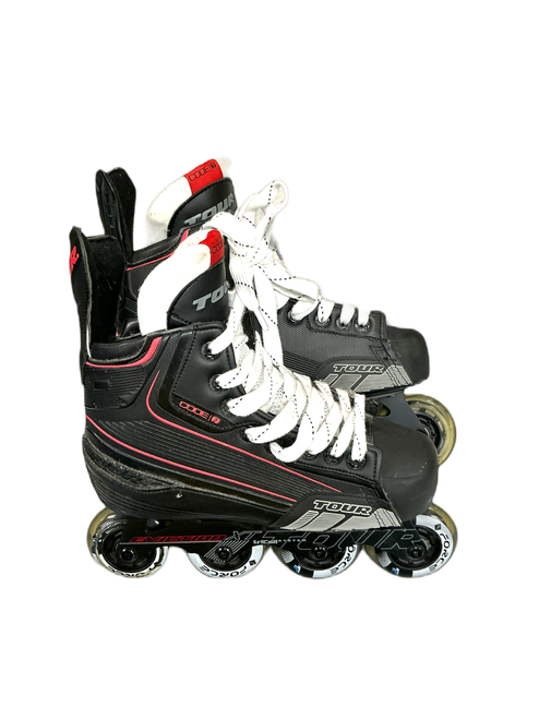 Vist Large View of Product Image Which is Used Tour Skate CODE 7 Roller Hockey Skates Black Senior 5