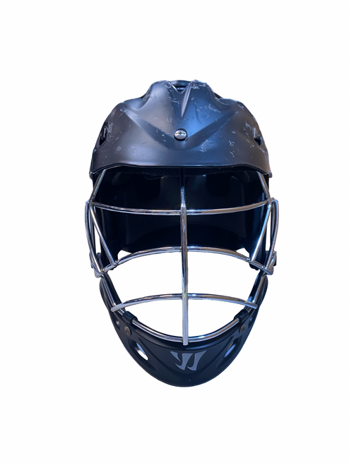 Vist Large View of Product Image Which is Used Warrior BLACK HELMET Lacrosse Helmet Black LG