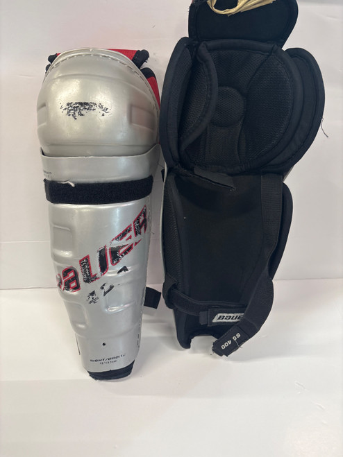 Vist Large View of Product Image Which is Used Bauer 400 S/G Junior Shin Guards None 13"