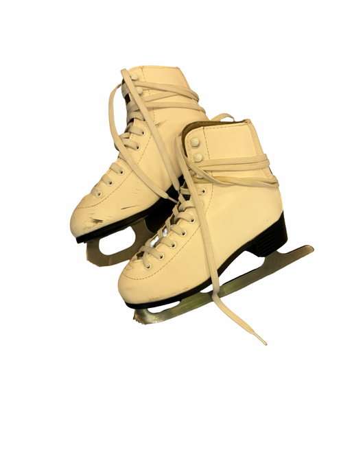 Vist Large View of Product Image Which is Used American Athletic FIGURE SKATES Girls Figure Skate White Junior 03