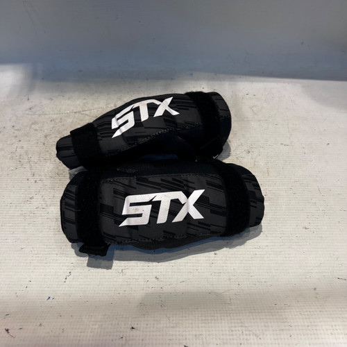 Vist Large View of Product Image Which is Used STX ARM PADS Lacrosse Arm Pads/Guards Black SM