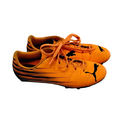 Vist Large View of Product Image Which is Used Puma ATTACANTO II Soccer Cleats Orange Junior 05.5