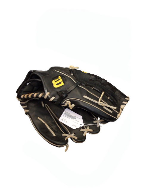 Vist Large View of Product Image Which is Used Wilson A730 BB/SB Glove RH Throw Black 14"