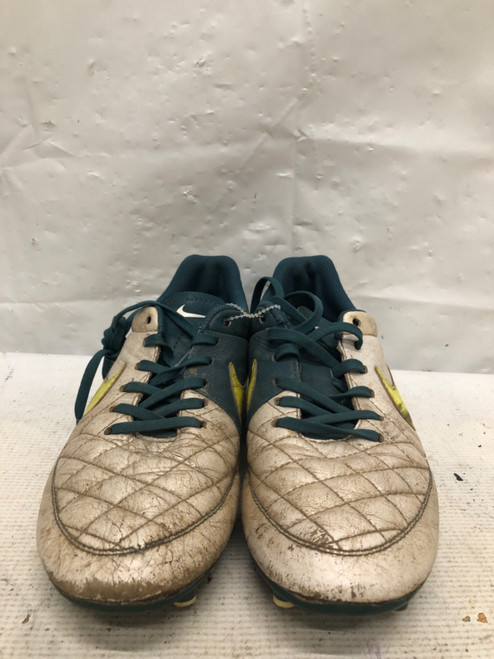 Vist Large View of Product Image Which is Used Nike Soccer Cleats White Youth 07.5