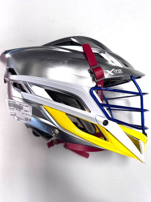 Vist Large View of Product Image Which is Used Cascade XRS PRO Lacrosse Helmet Grey One Size