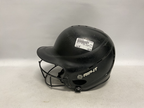 Vist Large View of Product Image Which is Used RIP-IT SOFTBALL HELMET Batting Helmet w/Mask Black SM