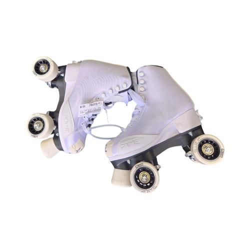 Vist Large View of Product Image Which is Used CRAZY SKATE PRIME ADJ 12-2 Junior Roller Quad Skates Gold Adjustable