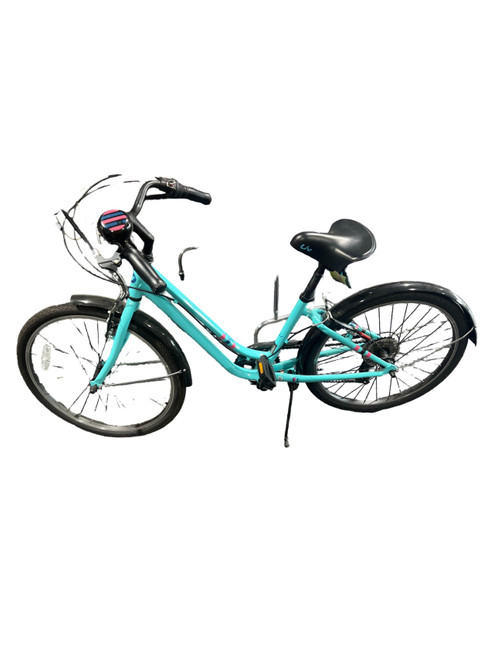 Vist Large View of Product Image Which is Used LIV FLOURISH Comfort Bike Girls Turquoise 24"