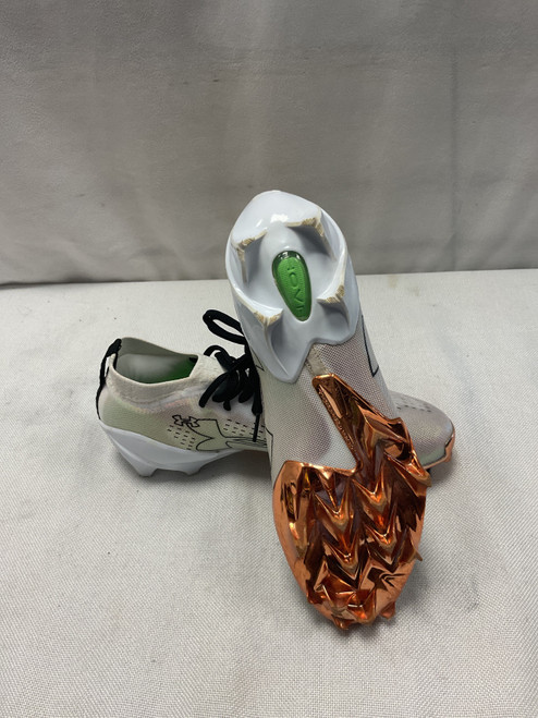 Vist Large View of Product Image Which is Used Under Armour Adult FB Cleats White Senior 8