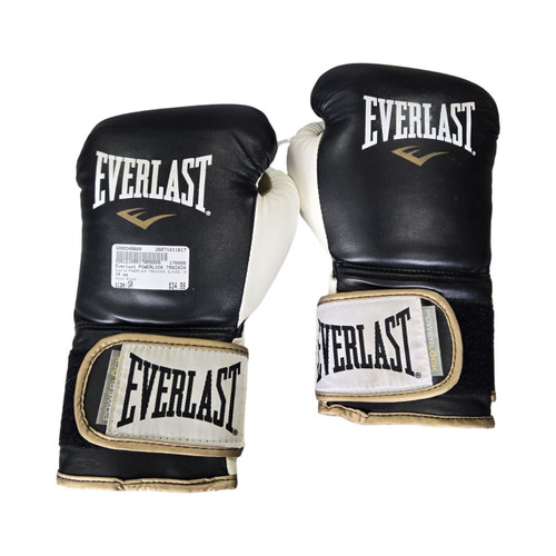 Vist Large View of Product Image Which is Used Everlast POWERLOCK TRAINING GLOVES 14OZ Boxing Gloves Black Senior