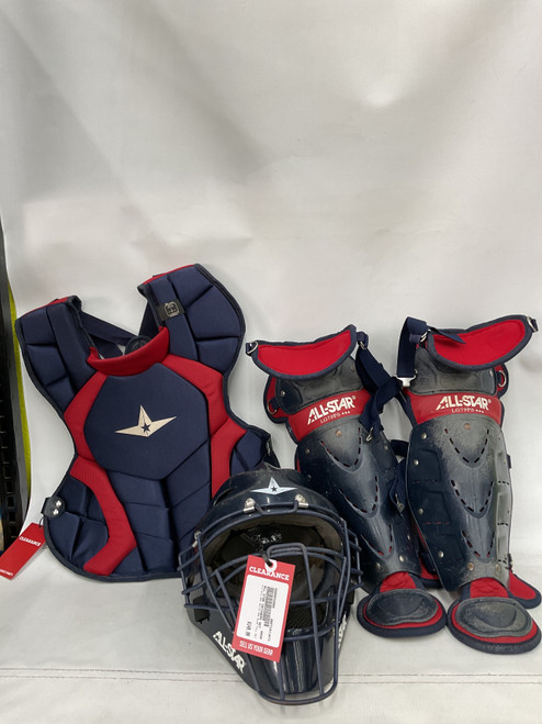 Vist Large View of Product Image Which is Used All-Star RED WHITE AND BLUE FULL SET Catchers Equipment Other