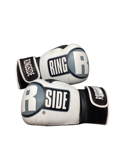 Vist Large View of Product Image Which is Used Ringside APEX Boxing Gloves White Senior