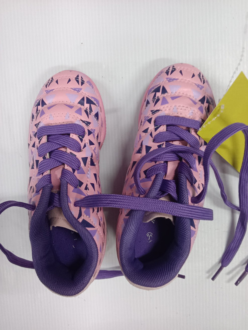 Vist Large View of Product Image Which is Used Soccer Indoor Shoes Pink Youth 10.0