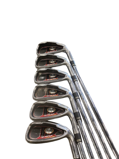 Vist Large View of Product Image Which is Used Taylormade BURNER PLUS Mens Package Set RH Grey 6 Piece