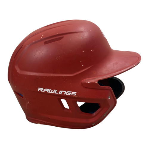 Vist Large View of Product Image Which is Used Rawlings BB HELMET W/ JAW Batting Helmet No Mask Red MD