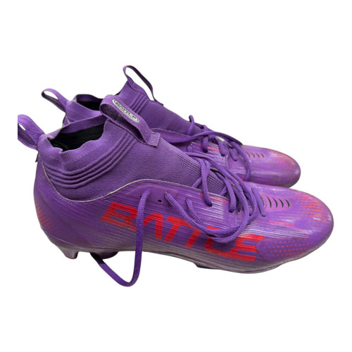Vist Large View of Product Image Which is Used Battle Sports ASTROFLY Adult FB Cleats Purple Senior 12