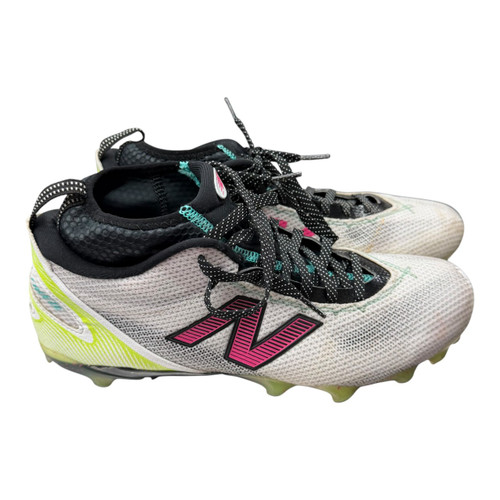 Vist Large View of Product Image Which is Used New Balance FREEZELX V5 LE LAX Cleats Mens White Senior 12.5