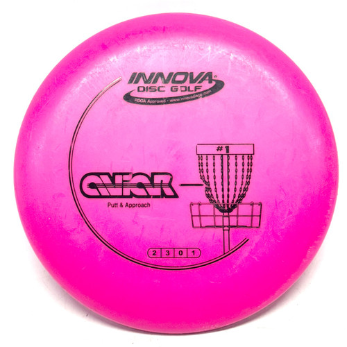 Vist Large View of Product Image Which is Used Innova DX AVIAR Disc Golf Putter Neon Pink 150g