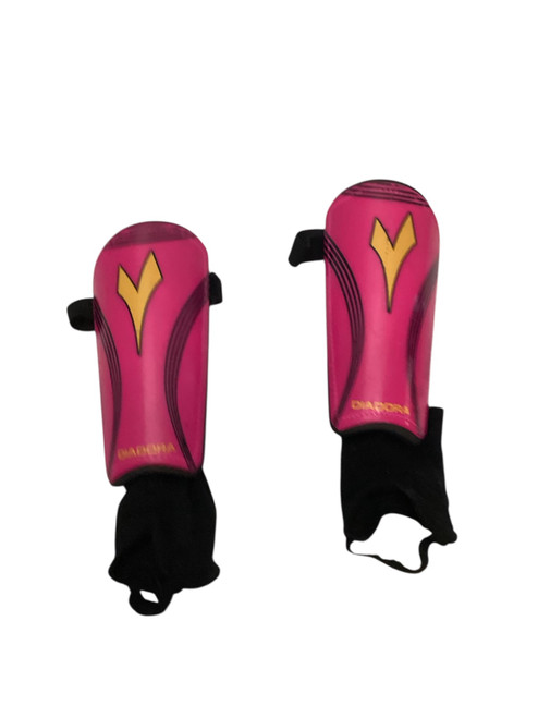 Vist Large View of Product Image Which is Used Diadora Soccer Shin Guards Adult Pink LG