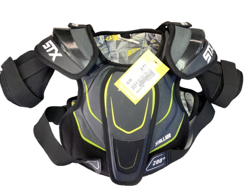 Vist Large View of Product Image Which is Used STX 200+ STALLION SHOULDER Lacrosse Shoulder Pads Black MD