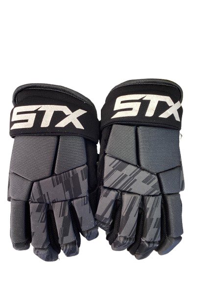 Vist Large View of Product Image Which is Used STX GLOVES Lacrosse Gloves Junior Black 9"