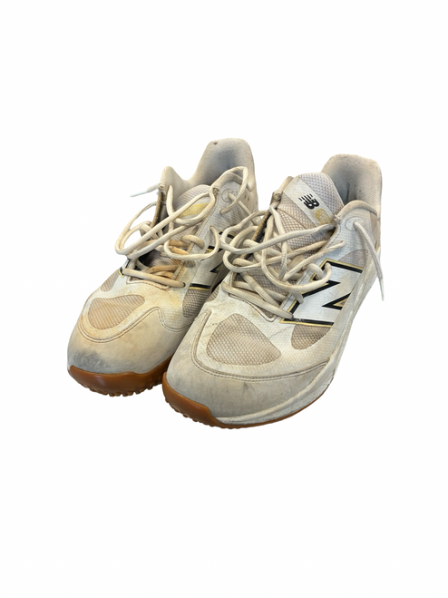 Vist Large View of Product Image Which is Used New Balance TURF SHOES BB/SB Cleats White Senior 10.5
