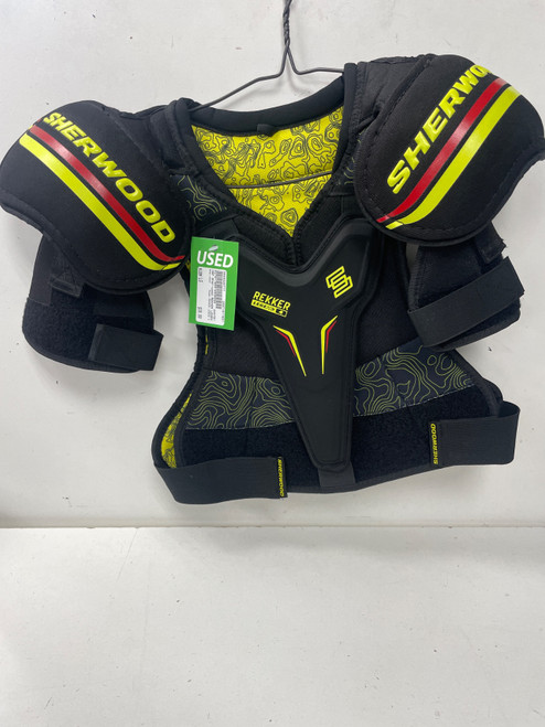 Vist Large View of Product Image Which is Used Sher-wood REKKER LEGEND 4 Junior Shoulder Pads LG