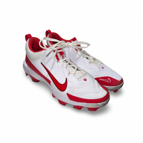 Vist Large View of Product Image Which is Used Nike TROUT BB/SB Cleats Red And White Senior 14