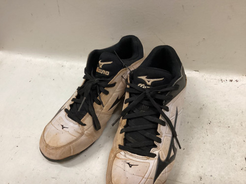 Vist Large View of Product Image Which is Used Mizuno SB CLEATS BB/SB Cleats Black And White Senior 9