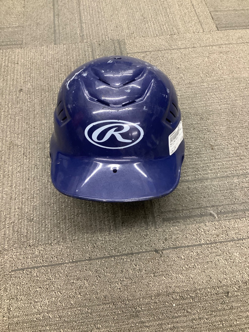 Vist Large View of Product Image Which is Used Rawlings BLUE Batting Helmet No Mask Royal Blue S/M