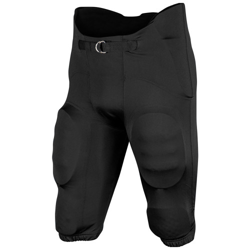 Vist Large View of Product Image Which is New Champro Terminator 2 Integrated Football Pants with Built-In Pads- Black Adult 3XL