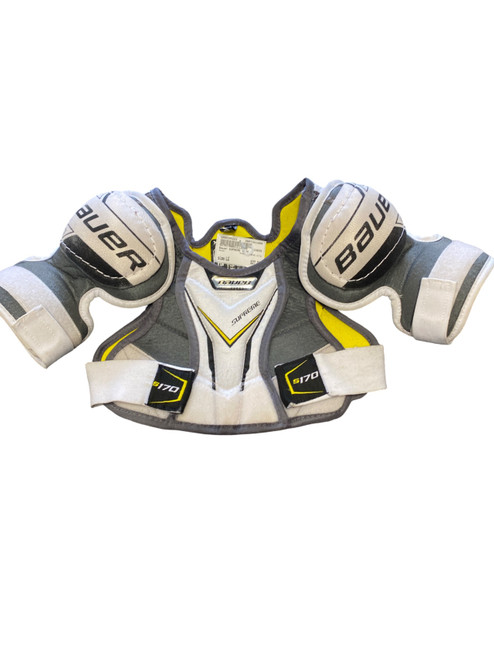Vist Large View of Product Image Which is Used Bauer SUPREME S170 Youth Shoulder Pads LG