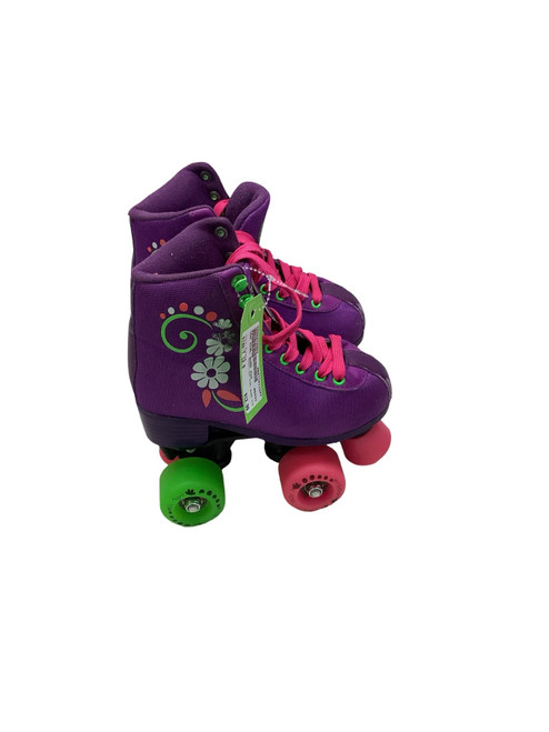 Vist Large View of Product Image Which is Used UGO GIRL QUAD J12 Child Roller Quad Skates Purple Youth 12.0