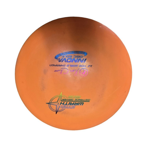 Vist Large View of Product Image Which is Used Innova STAR WRAITH DRIVER DISC Disc Golf Driver Orange