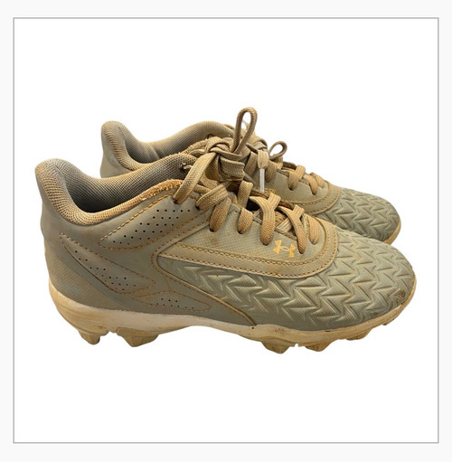 Vist Large View of Product Image Which is Used Under Armour BASEBALL CLEAT BB/SB Cleats Grey Junior 01.5