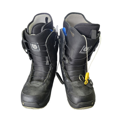 Vist Large View of Product Image Which is Used Burton MOTO MENS SZ 8.5 SNOWBOARD BOOTS Mens Snowboard Boots Black Senior 8.5