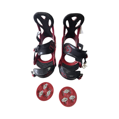 Vist Large View of Product Image Which is Used Burton CUSTOM MEDIUM SNOWBOARD BINDINGS Mens Binding Only Red MD