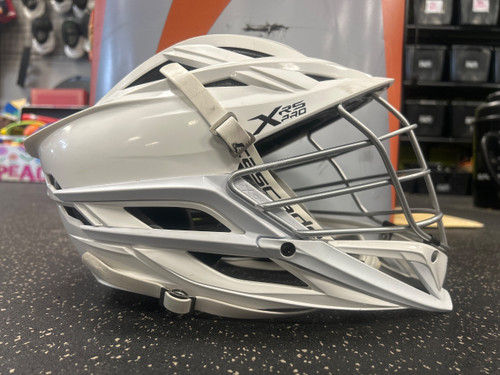 Vist Large View of Product Image Which is Used Cascade XRS PRO Lacrosse Helmet White One Size