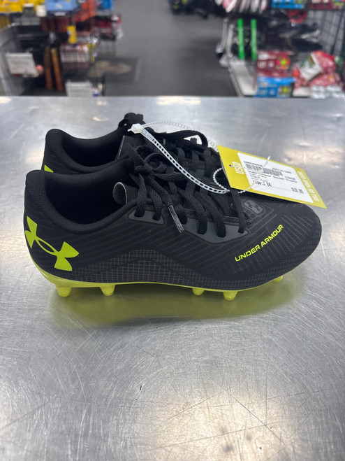 Vist Large View of Product Image Which is Used Under Armour Soccer Cleats Black Junior 04