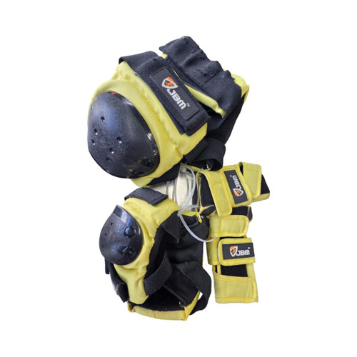 Vist Large View of Product Image Which is Used Jbm PROTECTIVE SET KNEE ELBOW WRIST Inline Protective Set Yellow MD