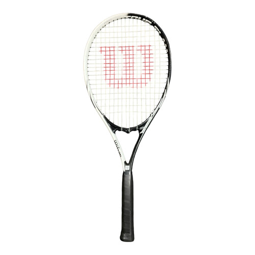 Vist Large View of Product Image Which is Used Wilson TOUR SLAM Adult Tennis Racquet Black 4 1/2"